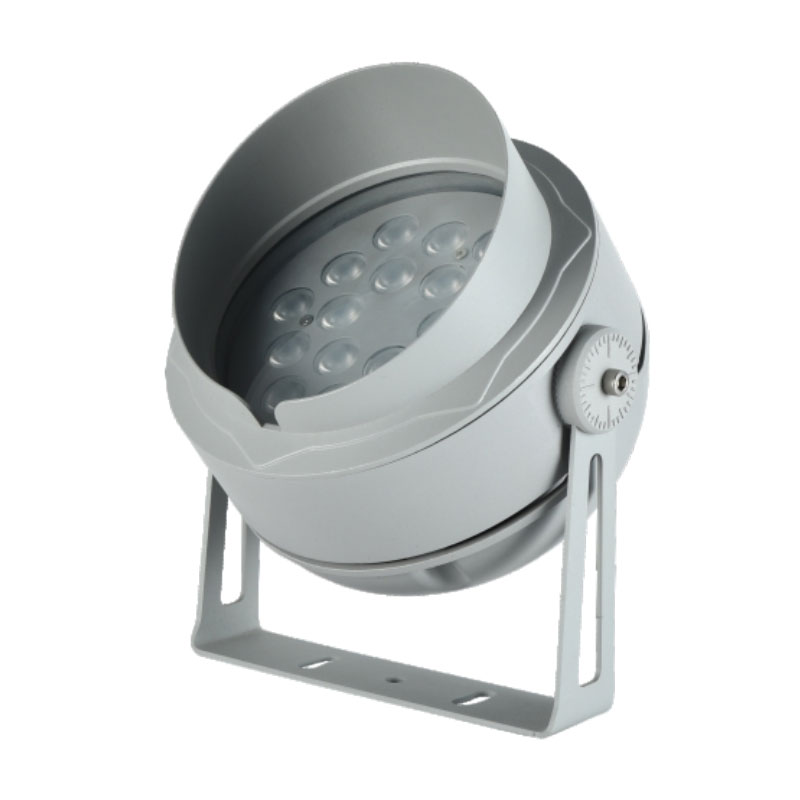 Lampu Sorot LED Luar Ruangan Aluminium Abu-abu